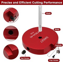PPR400 PVC Pipe Reamer 4 Inch Head Aluminum 3/8-Inch Hex Shaft for Water Lines