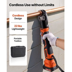 Uimoso 18V Electric Crimping Tool Kit for 1/2&Prime;, 3/4&Prime;, 1&Prime; Copper Pipe Connections