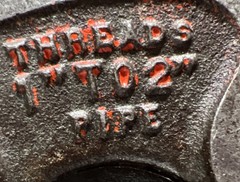 Used Surplus RIDGID 65-R ADJUSTABLE THREADER DIE HEAD 1-2&Prime;. Item ID 1