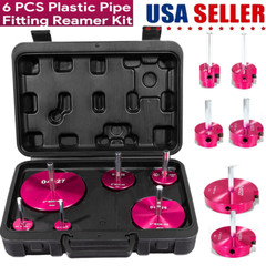 6 Piece Pipe Fitting Reamer Kit Contains 3/4&rdquo;, 1&rdquo;, 1-1/2&rdquo;, 2&rdquo;, 3&rdquo; and 4&rdquo;