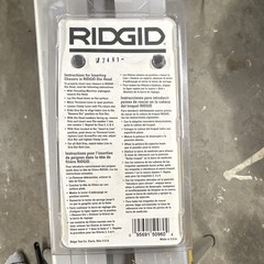 RIDGID 50960 High Speed Pipe Die Set 1&Prime;-2&Prime; 37.5&deg; Groove NPT/PL Threading Tool
