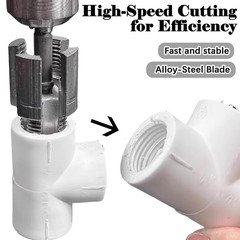 Pipe Threading Tool for Inner & Outer Threads, 2-in-1 Pipe Threader Cutter &ndash; Fit