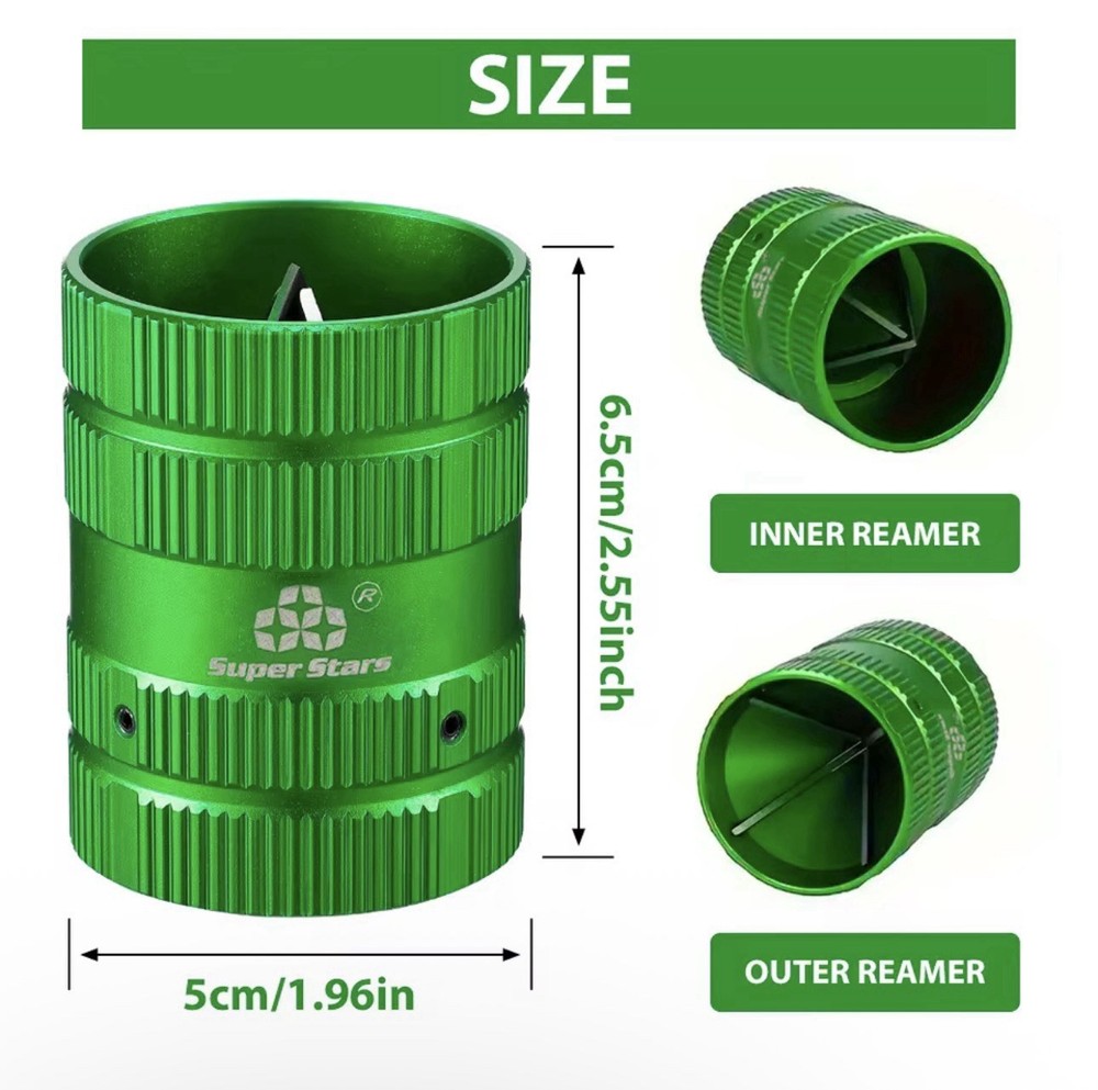 Pipe Reamer Tool for Copper and PVC 1/4