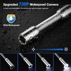 ESANHAO Sewer Camera 9&rdquo; Screen Endoscope Video Pipe Inspection Camera 25m