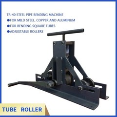 Manual three-roll bending machine TR-40 steel pipe square tube roller bending ma