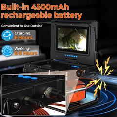 HD 1080P Sewer Camera 100ft with DVR & Meter Counter for Plumbers & Homeowners