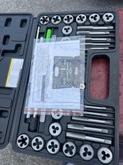 PITTSBURGH 40pc. Carbon Steel SAE Tap and Die Set with Case &ndash; Model #62831