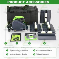 Stainless Steel Tube Pipe Cutting Machine Handheld Electric Saw Iron Sawing 220