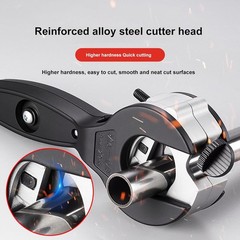 Ratcheting Pipe Cutter, Ratchet PVC Pipe Shears with Heavy Duty Blade Design