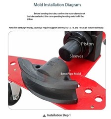 SWG-25 Hydraulic Rebar Bender Manual BendingStainless Steel Pipe Bending Tool