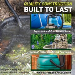 Sealproof 3/4&Prime; Dia Corrugated Pond Tubing 3/4-Inch ID, 20 FT Long, Black Kink&hellip;