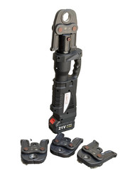 Cordless Hydraulic 4 Ton Pro Press Pipe Crimping Tool 1/2&Prime; 3/4&Prime; 1&Prime; 1-1/4&rdquo; Jaw