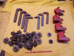 RIDGID PIPE CUTTER WHEELS AND PIPE WRENCH PARTS LOT F-3-S F-229 No. 1-2 ETC