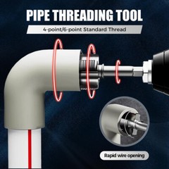 Dual Head Pipe Threading Tool 1/2&Prime; & 3/4&Prime; Internal & External Thread Cutter