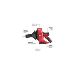 Milwaukee Tool 2571-21 M12 Drain Snake W/ 5/16&Prime; Cable, M12 Cp1.5 Battery, M12