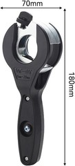 Ratchet Pipe Cutter, 2-in-1 Ratcheting Pipe Cutter Tool (5/16&ldquo;&ndash;1-1/8&rdquo; (8&ndash;29mm))