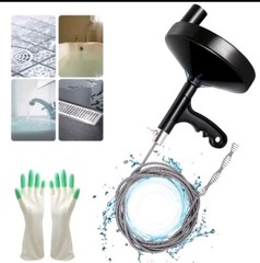 Drainsoon Auger 25 Foot, Plumbing Snake Drain Auger Sink Auger Hair Clog Remover