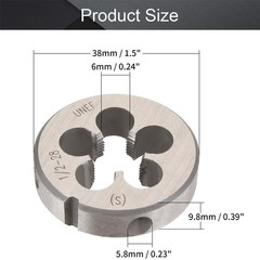 1/228 Round Die Machine Thread Right Hand Threading Alloy Tool Steel Hardware