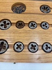 Four Star Products 20-Piece Thread Repair Die Kit Model S2089 In Wooden Box