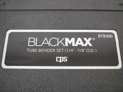 CPS BTB300 BLACKMAX 1/4-7/8 OD Ratcheting Tube / Tubing Bender Kit Free Shipping