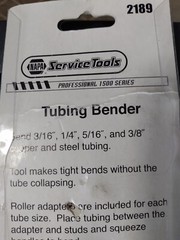2189 NAPA Tubing Bender