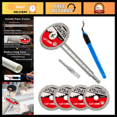 PVC Pipe Cutter Tool &ndash; Diamond Grit Internal Cutter for Drill & Impact Driver, 8