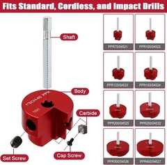 8-Piece PVC Pipe Reamer Set with Alloy Steel &ndash; Precision Plumbing Tools
