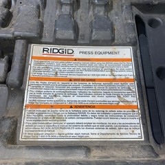 Ridgid RP330 Press Tool ProPress with 6 Jaws, 2 Batteries, and Charger