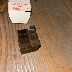 Toledo Beaver No 00-30-31-11-12. 1/2&rdquo; NPT Pipe Dies