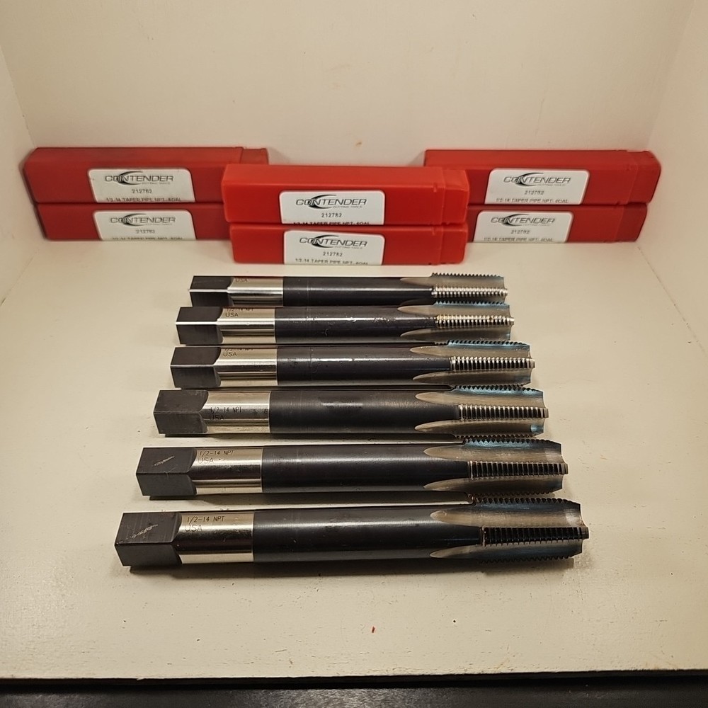 NEW LOT OF 6 CONTENDER 212782 1/2-14 TAPER PIPE NOT-6OAL