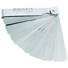 15 Blade Metric Feeler Gauge Set 1/2&Prime; x 3&Prime; Blades