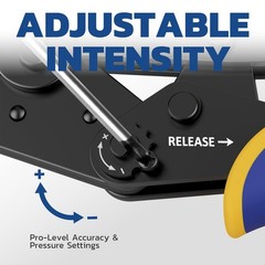 haisstronica Crimping Tool for Insulated 230 mm x 60 mm, Yellow,blue,red