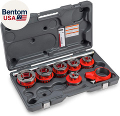 36475 Exposed Ratchet Threader Set, Model 12-R Ratcheting Pipe Threading Set of