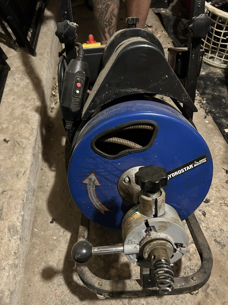Cobra Hydrostar Drum Machine Drain Snake 75ft ( NEED HOSE)