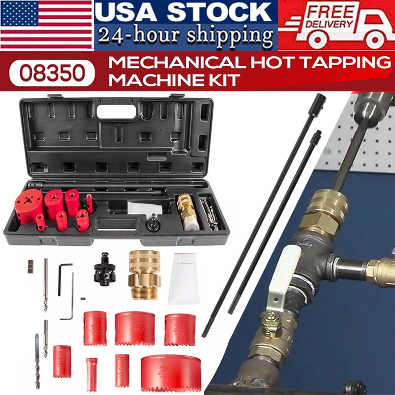 08350 DM3MECH Mechanical Hot Tapping Machine Complete Kit for NPT with Case
