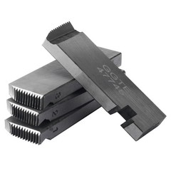 Universal Threading Machine Dies 1/2&Prime;-3/4&Prime; NPT Pipe, Hardened Steel, Right-Hande