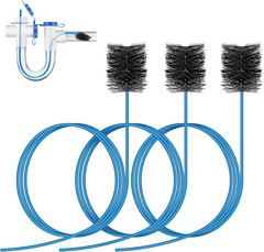 3 Pcs Condensate Trap Flexible Drain Brush, 48 Inch AC Drain Line Cleaning Brush