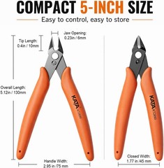 5-Inch Mini Wire Cutters Plier for Jewelry Making & Model Kits | Compact Flush C