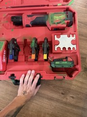 Milwaukee M18 Short Throw Press Tool 2674-20 PEX Crimp Kit w/ Jaws &ndash; Great Cond!