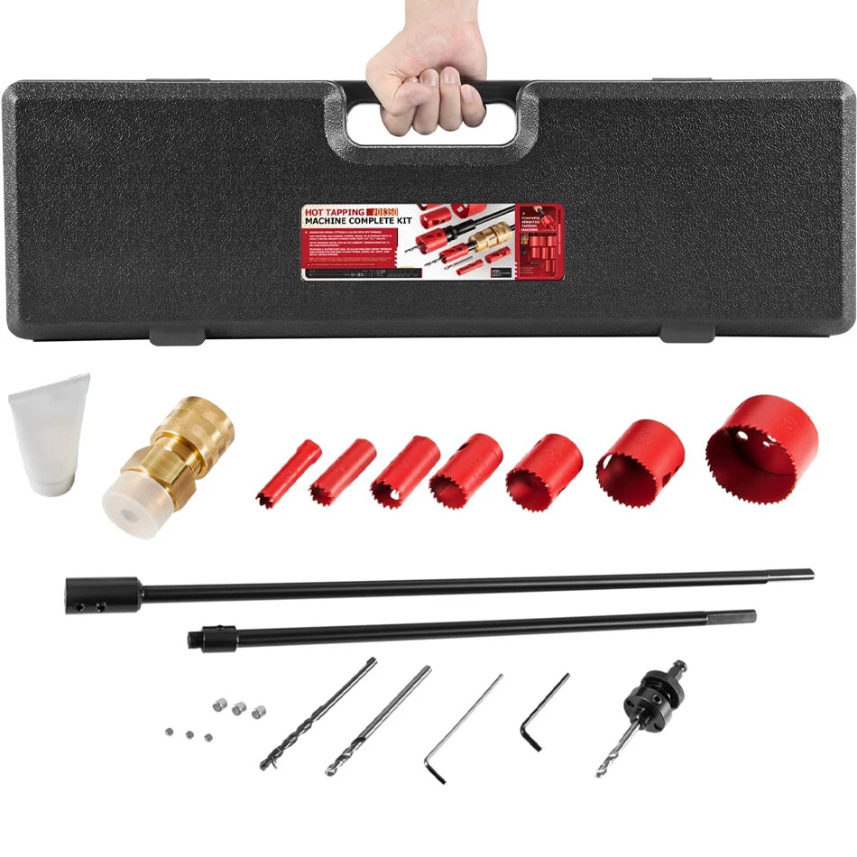 08350 DM3MECH Mechanical Hot Tapping Machine Complete Kit for Hole Saws & Arbor