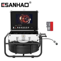 7&rdquo; Sewer Camera Pipe Inspection Camera 16GB Video DVR 17mm 50m Endoscope IP68