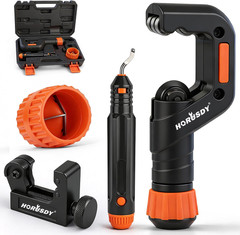 4-Piece Ultimate Tube Cutter Set, Heavy Duty Pipe Cutter 1/4&Prime;-2&Prime;, Mini Tubing Cu