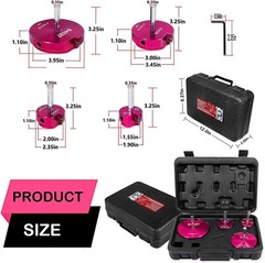 High-Strength 4-Piece Pipe Fitting Reamer Set for North American Pipe Diameters