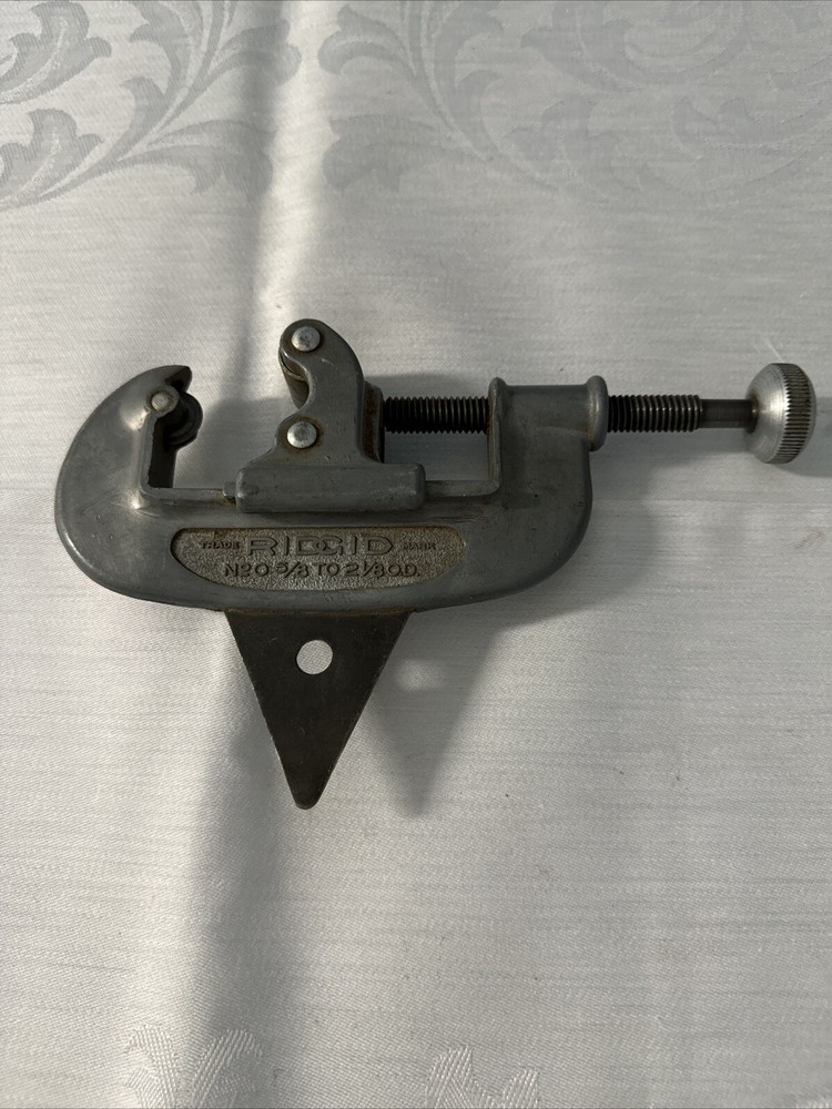 Rigid No. 0 Pipe Tubing Cutter 5/8&Prime; to 2-1/8&Prime; O.D. Made in USA Vintage Working