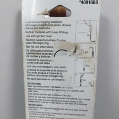 Kobalt Small Drain Bladder. 4891687 Open Package