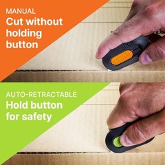 Ambidextrous 10514 Mini Cutter: Lightweight and Sharp Auto-Retractable Tool