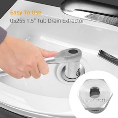 1.5&rdquo; Tub Drain Extractor, Remove the 1.5-inch Old, Broken, Stubborn Golden