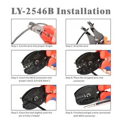 IWISS iCrimp Solar Crimping Tool for IWS4 Connectors, AWG14-10, 2.5/4/6mm2