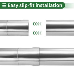 Motoforti 4.5&Prime; OD Straight Tubing Mandrel Tube Pipe 35&Prime; Length T304 Stainless&hellip;