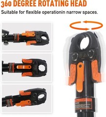 360&deg; Rotatable Copper Tube Fittings Crimping Tool For ASTM F1807 PEX Pipe